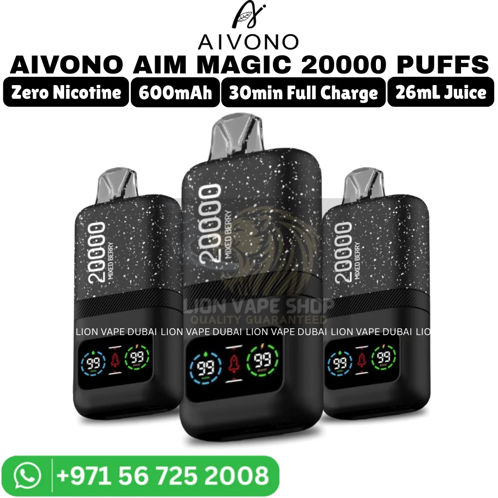 AIVONO Aim Magic 20000 Puffs 0MG Nicotine Vape in Dubai