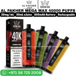 AL Fakher 40000 Puffs Crown Bar Mega Max Disposable Vape