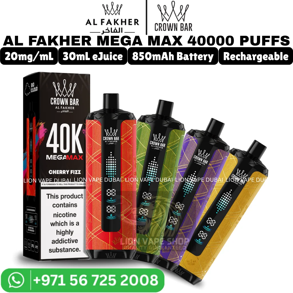 AL Fakher 40000 Puffs Crown Bar Mega Max Disposable Vape