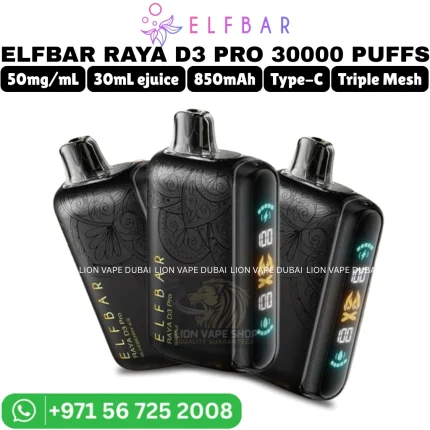 ELFBAR Raya D3 Pro 30000 Puffs 5% Nicotine Vape in Dubai