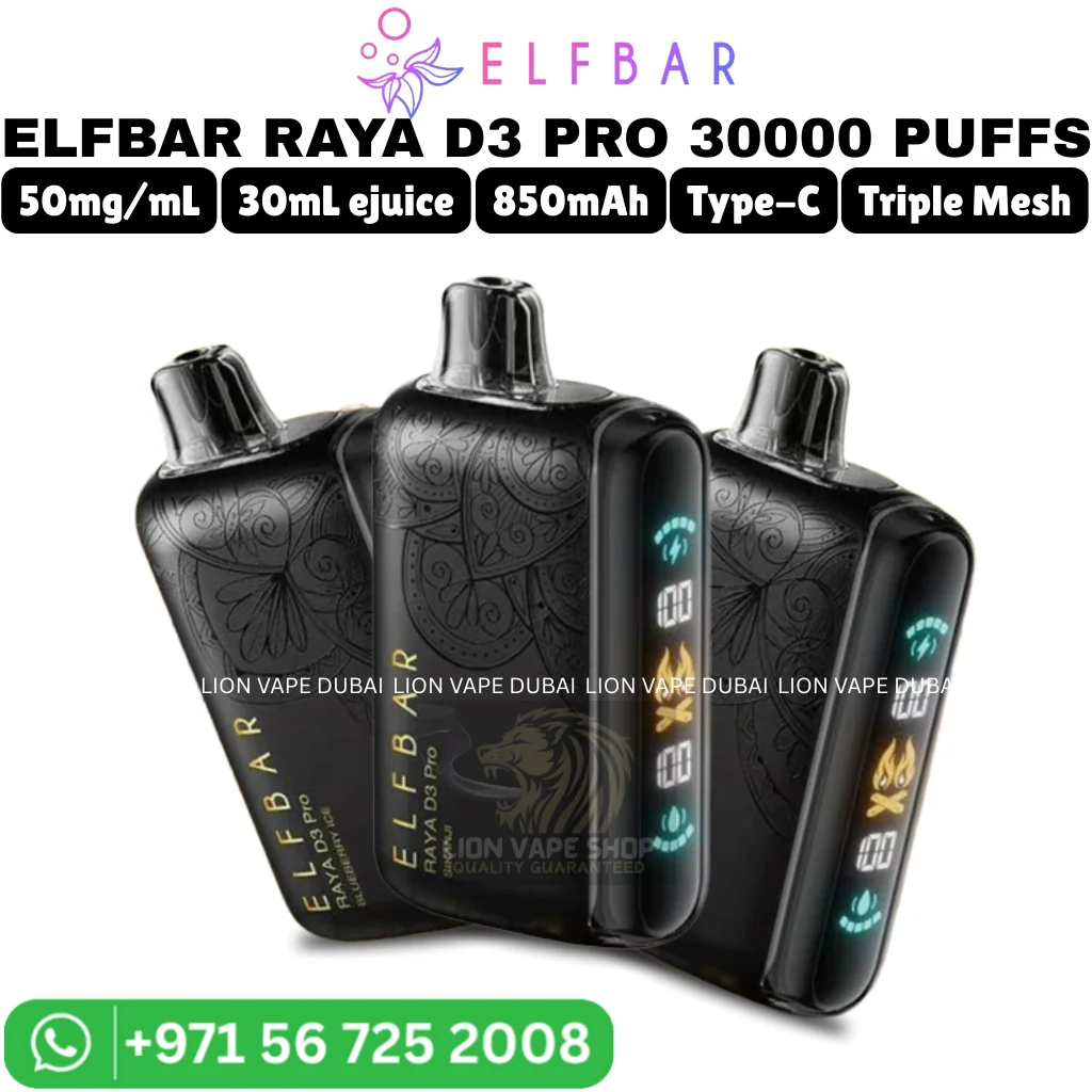ELFBAR Raya D3 Pro 30000 Puffs 5% Nicotine Vape in Dubai