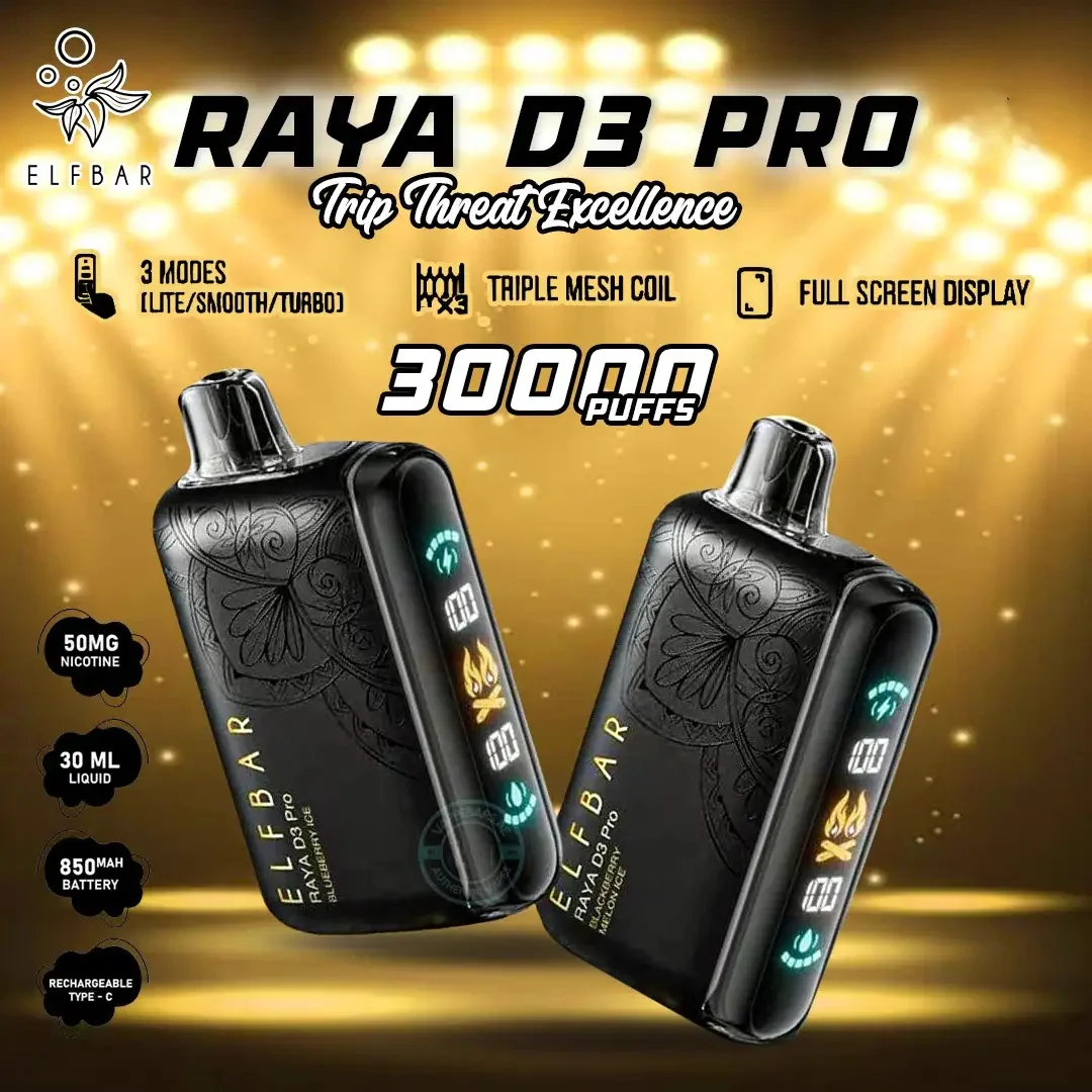 ELFBAR Raya D3 Pro 30000 Puffs Product Features