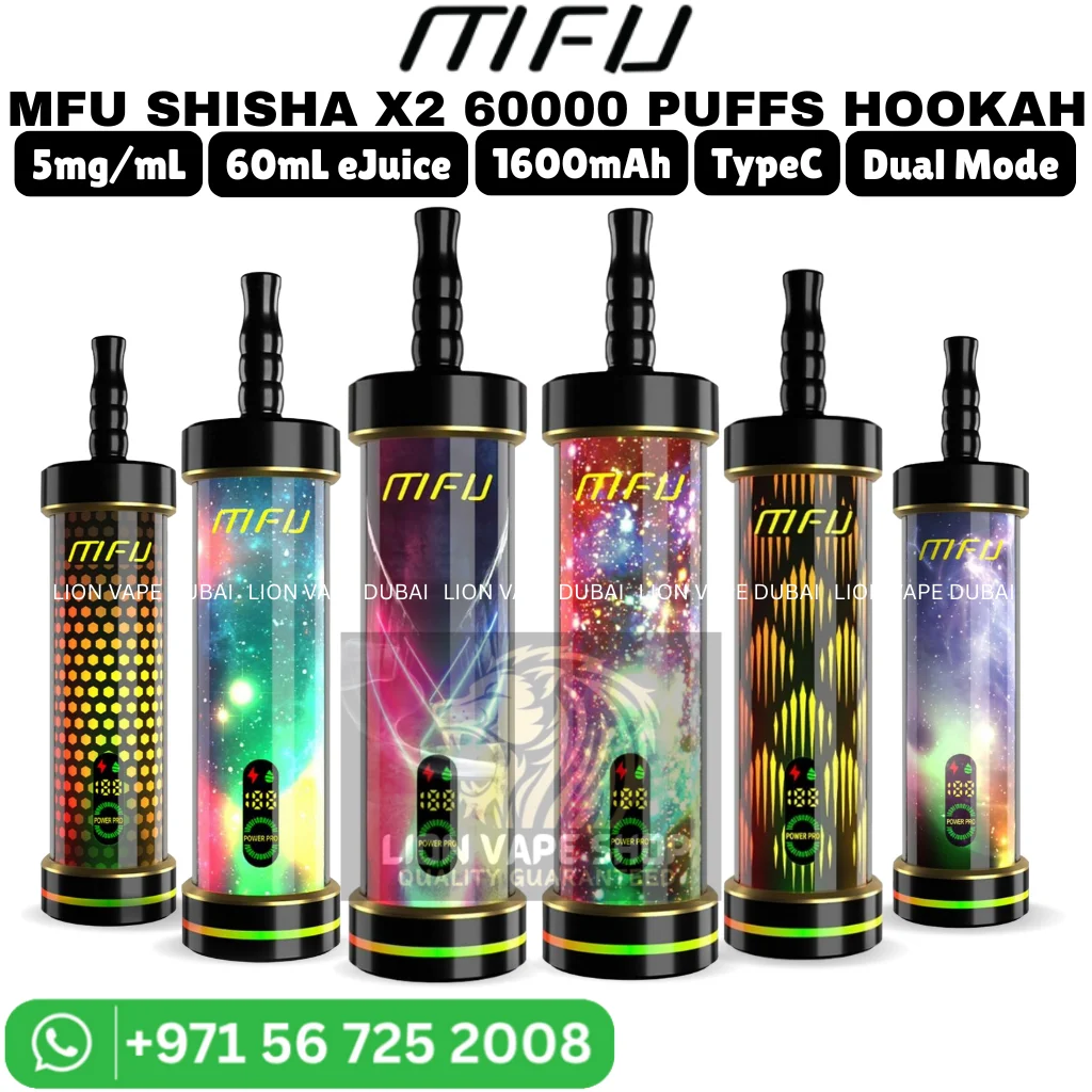 MFU SHISHA X2 60000 Puffs Hookah Style Vape in Dubai