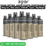 ZGAR Retro 10000 puffs 50mg Nicotine Vape in Dubai