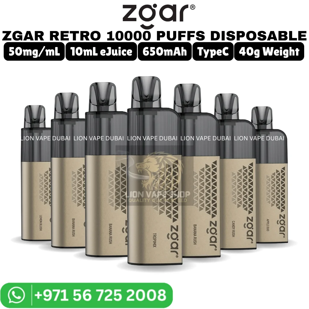 ZGAR Retro 10000 puffs 50mg Nicotine Vape in Dubai