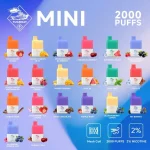 TUGBOAT Mini 2000 Puffs Flavor List