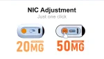 20mg to 50mg nicotine adjustment