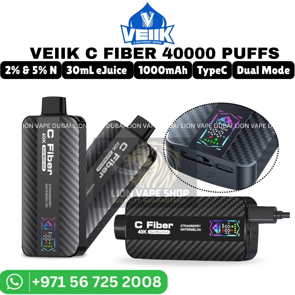 VEIIK C Fiber 40000 Puffs 20mg Disposable Vape in Dubai