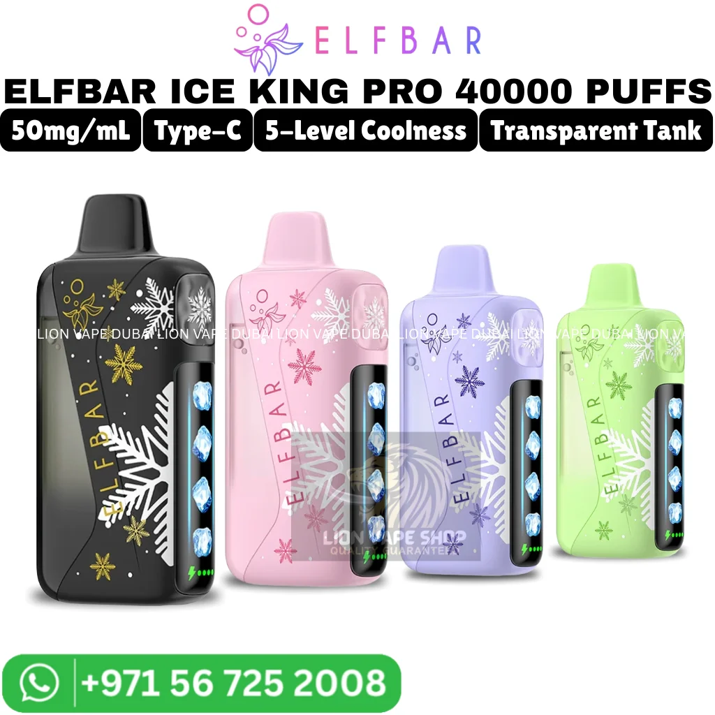 ELFBAR Ice King Pro 40000 Puffs 50mg Ice Adjustable Vape in Dubai