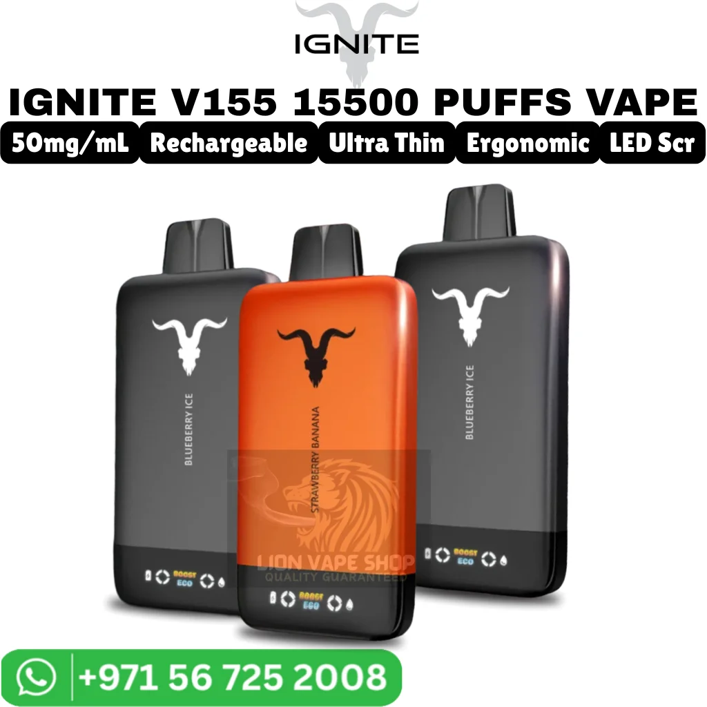 IGNITE V155 15500 Puffs 5% Nicotine Vape in Dubai