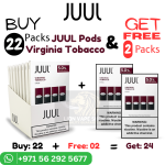 JUUL Virginia Tobacco Offer 5% Nicotine in Dubai