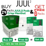 JUUL 2 Crisp Menthol Offer in Dubai