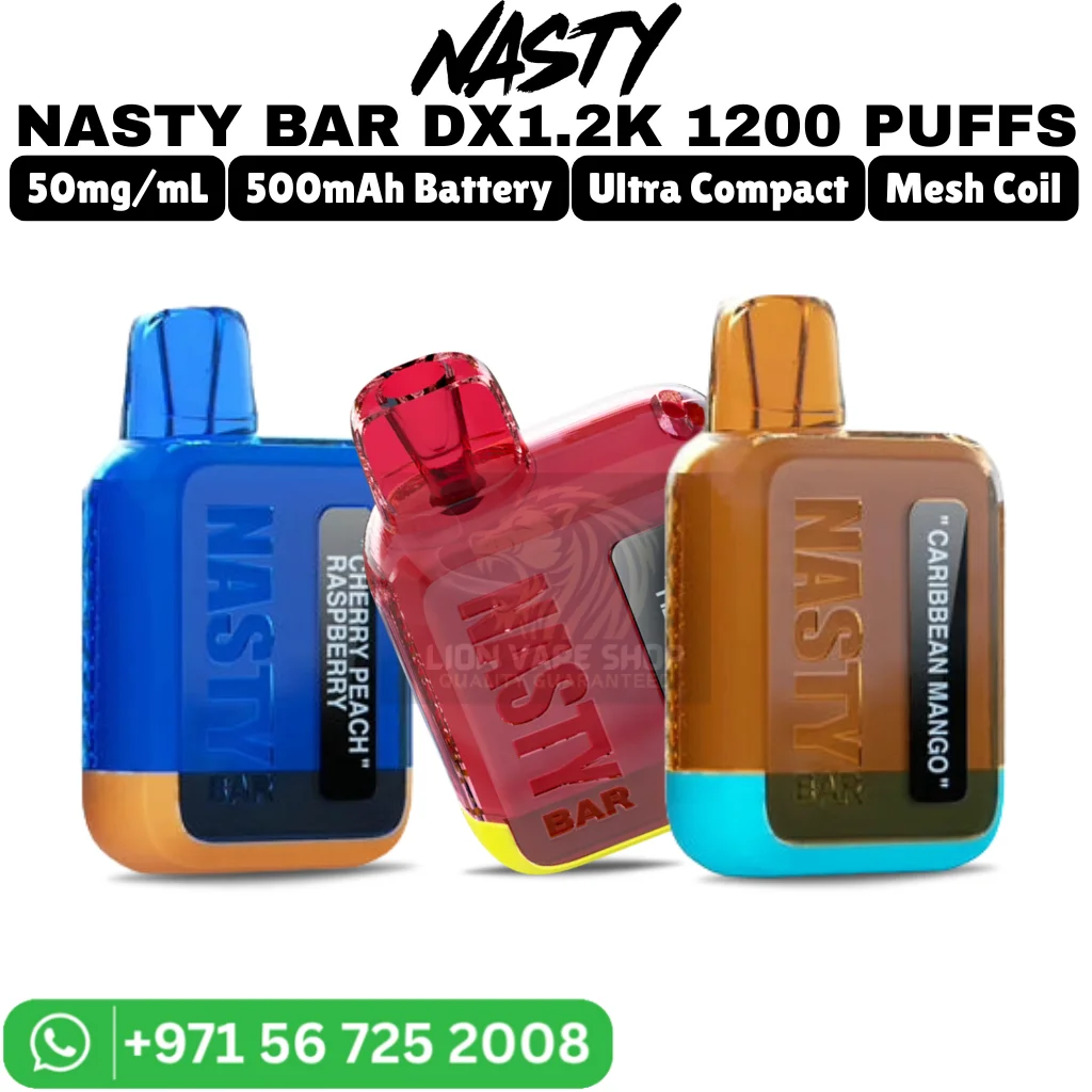 Nasty Bar 1200 Puffs DX1.2k Disposable Device in Dubai