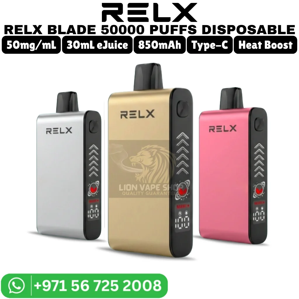 RELX Blade 50000 Puffs 5% Nicotine Vape in Dubai
