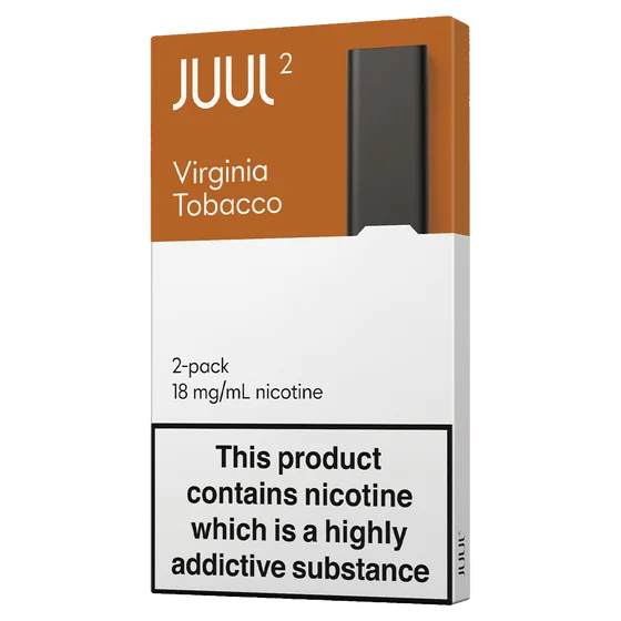 large collection of JUUL 2 Virginia Tobacco Pods