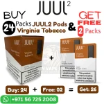 Original Juul 2 Virginia Tobacco Offer in Dubai Buy 24 Packs & Get 2 Packs Free