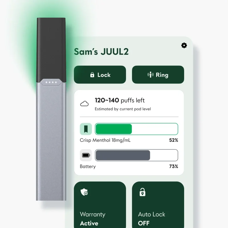 Tracking JUUL 2 Pods Using the Companion App via Bluetooth