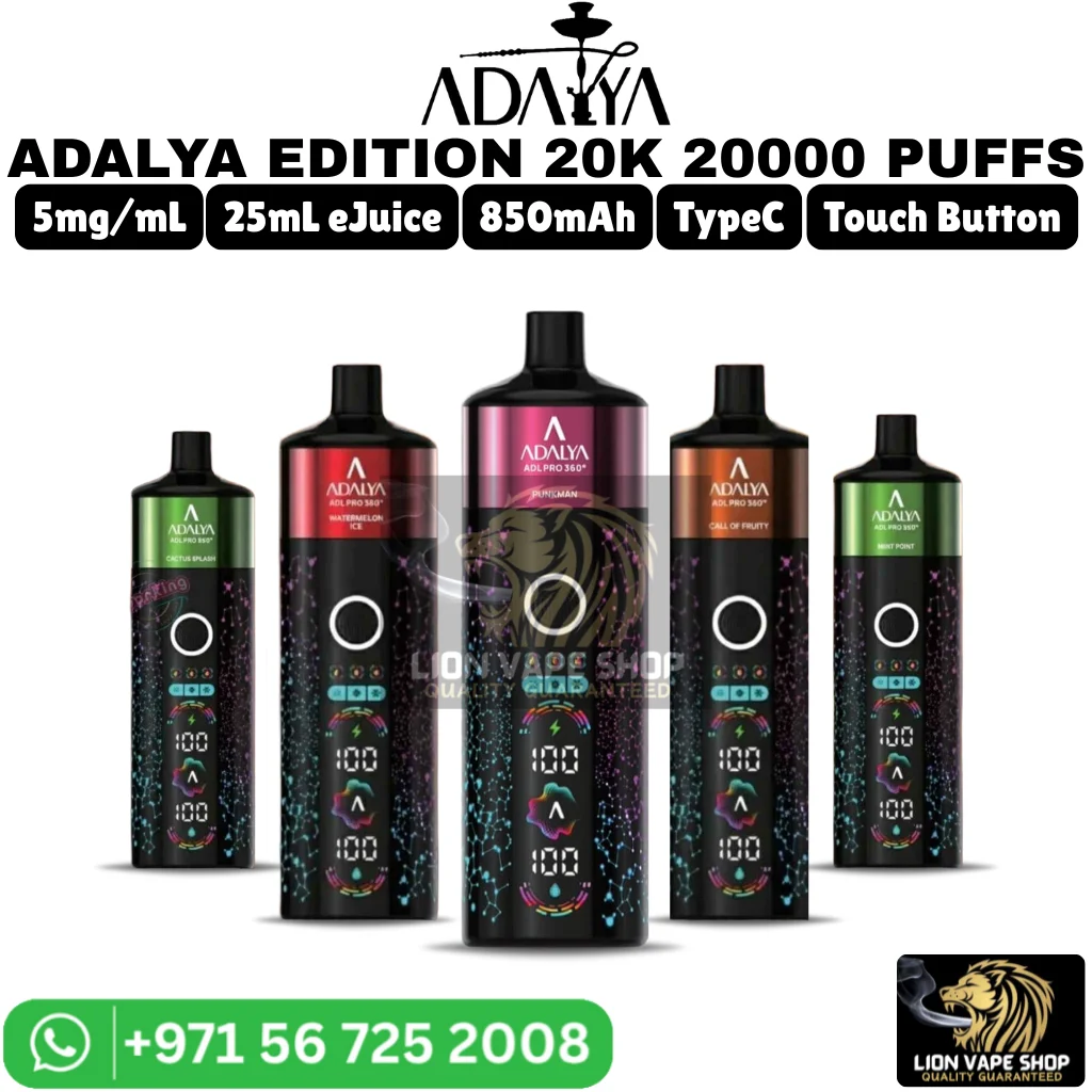 ADALYA Edition 20000 Puffs 20k 5mg Shisha Vape in Dubai