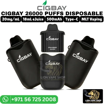 CIGBAY 26000 Puffs 2% Disposable Vape in Dubai