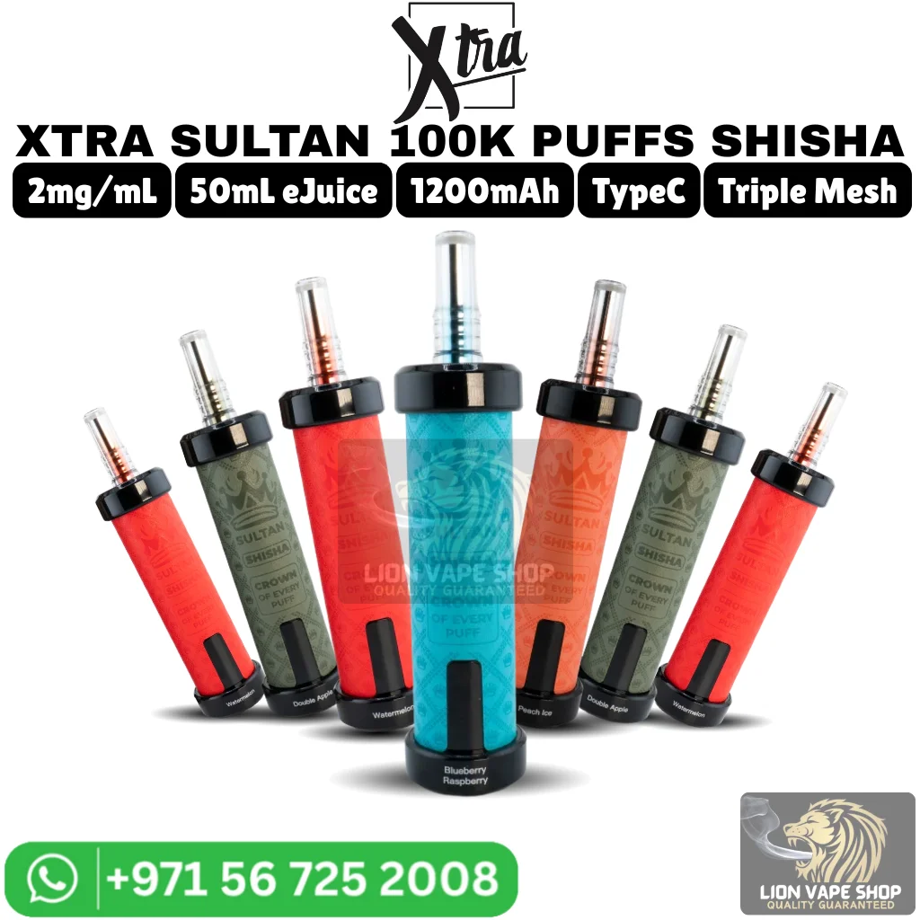 XTRA Sultan 100k Puffs 2MG Nicotine Vape in Dubai