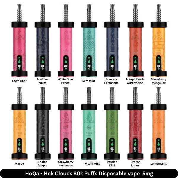 Flavor lists HOK 80000 Puffs