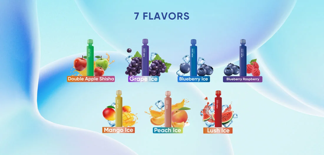 Flavors Available for PURA 5000 Puffs