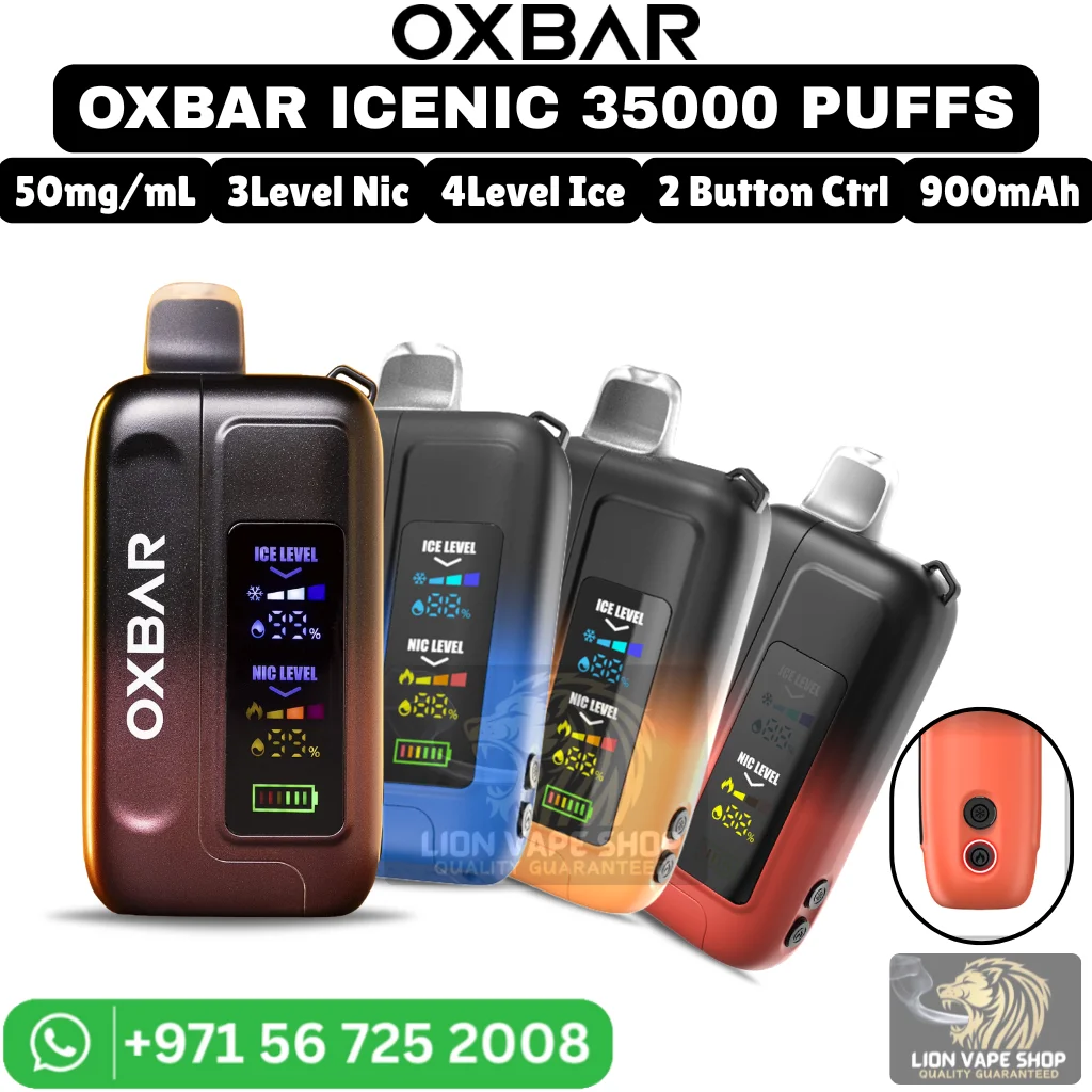 OXBAR ICENIC 35000 Puffs 5% Nicotine Vape in Dubai OXBAR ICENIC 35000 Puffs 5% Nicotine Vape in Dubai