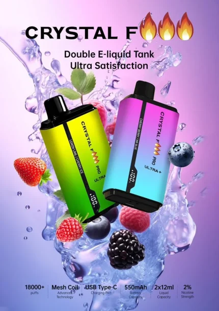 Crystal 18000 Puffs smart Features