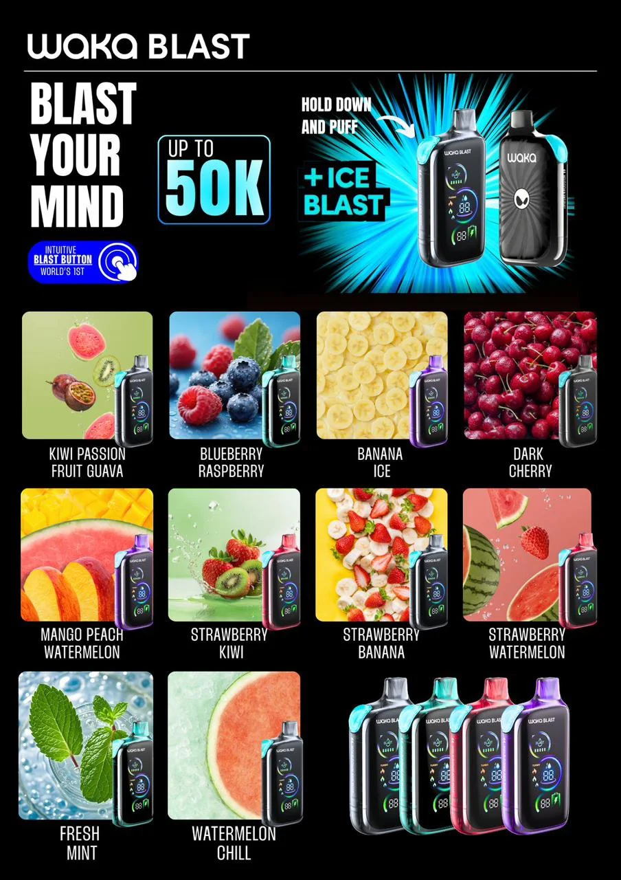 WAKA Blast 50000 Flavor List