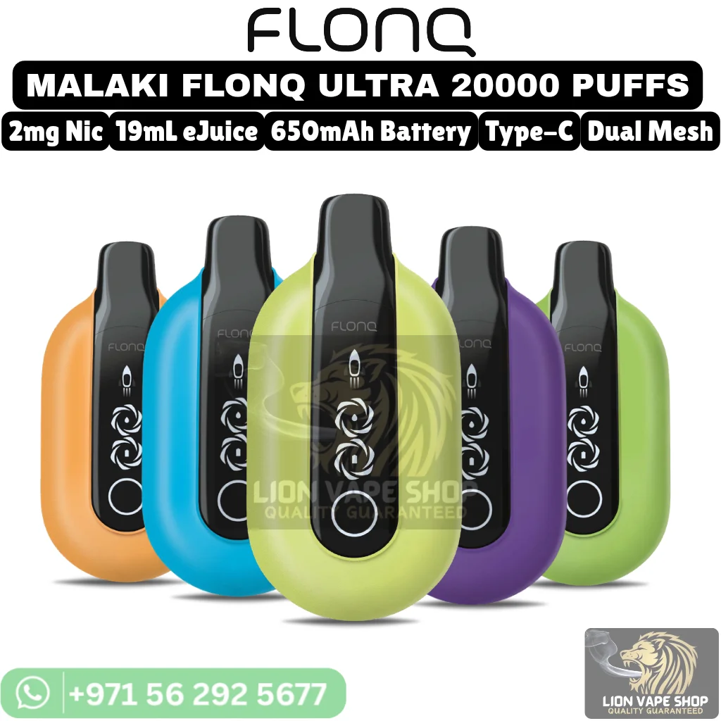 MALAKI FLONQ Ultra 20000 puffs Disposable Vape in Dubai