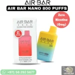 AIR BAR NANO 800 Puffs Zero Nicotine (0mg) Disposable Vape in Dubai & UAE