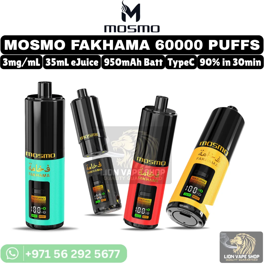 MOSMO FAKHAMA 60000 Puffs Disposable Vape in Dubai & UAE