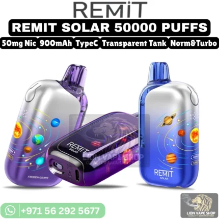REMIT Solar 50000 Puffs Disposable Vape in Dubai & UAE