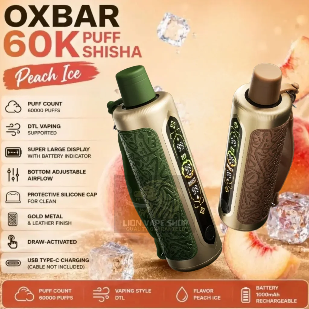 Shop OXBAR ROVOTA 60000 Puffs 6mg Shisha Type Disposable Vape in Dubai & UAE