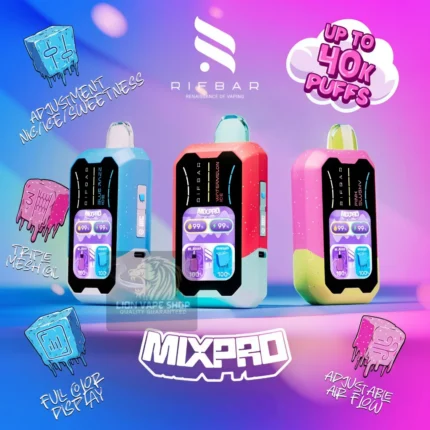RIFBAR Mix Pro 40000 Puffs Triple Mesh Disposable Vape in Dubai UAE