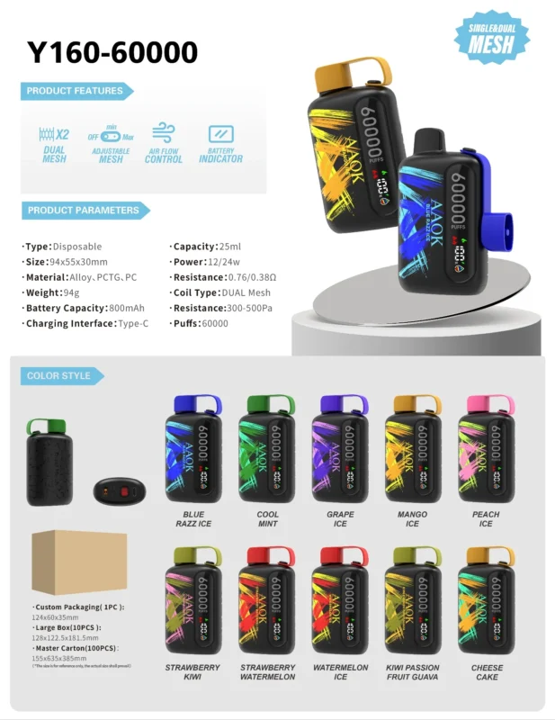 AAOK 60k Flavors Available in UAE