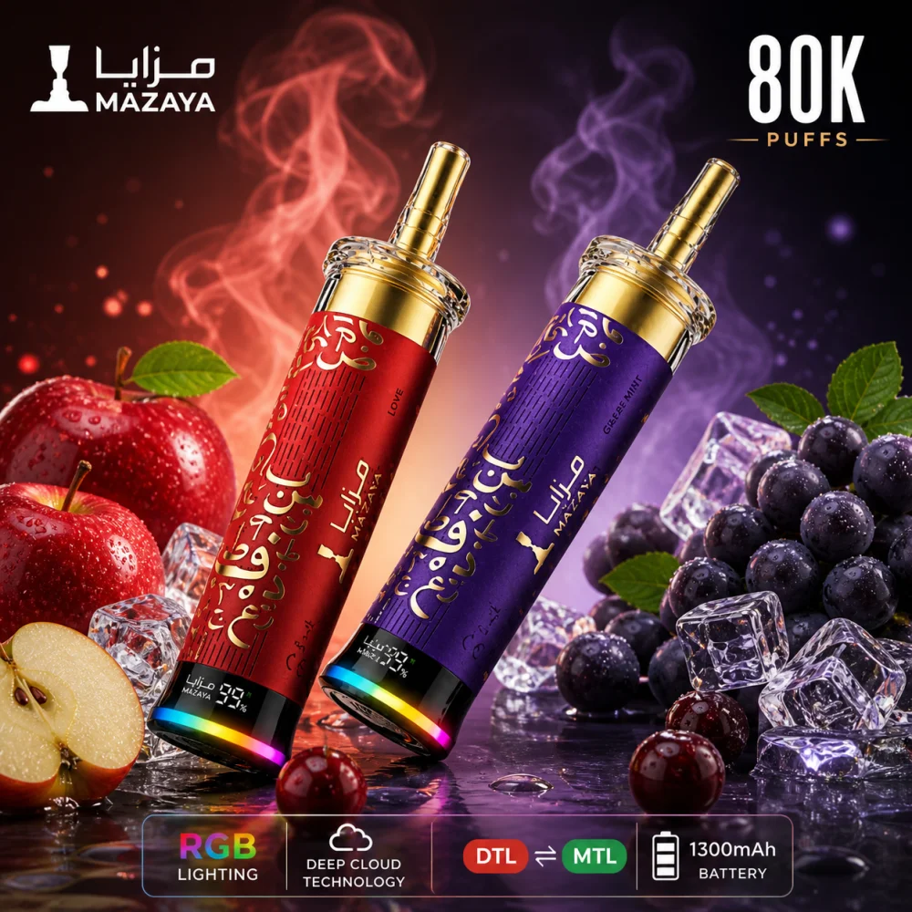 Shop MAZAYA 80000 Puffs E-Hookah Deep Cloud 6mg Shisha Disposable Vape in Dubai