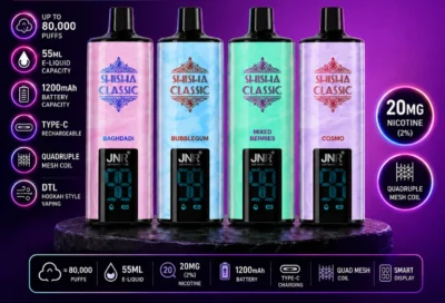 JNR 80000 Puffs Shisha all the features
