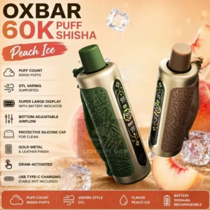 Shop OXBAR ROVOTA 60000 Puffs 6mg Shisha Type Disposable Vape in Dubai & UAE