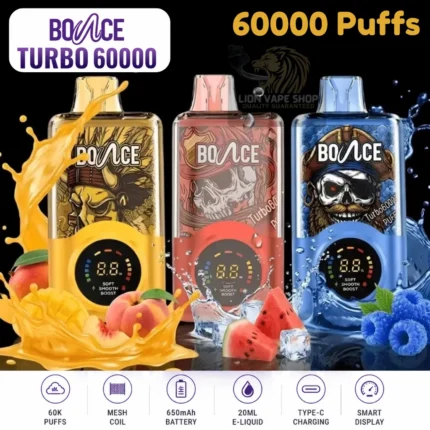 Shop BOUNCE TURBO 60000 Puffs Disposable Vape in Dubai & UAE