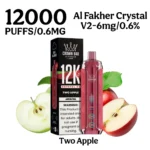 AL Fakher Crystal V2 12000 Puffs Apple