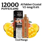 AL Fakher Crystal V2 12000 Puffs Cool Mango