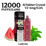 AL Fakher Crystal V2 12000 Puffs Lush Ice