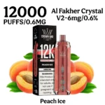 AL Fakher Crystal V2 12000 Puffs Peach Ice