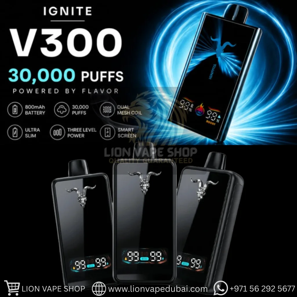 Shop IGNITE V300 30000 Puffs 50mg Disposable Vape in Dubai & UAE