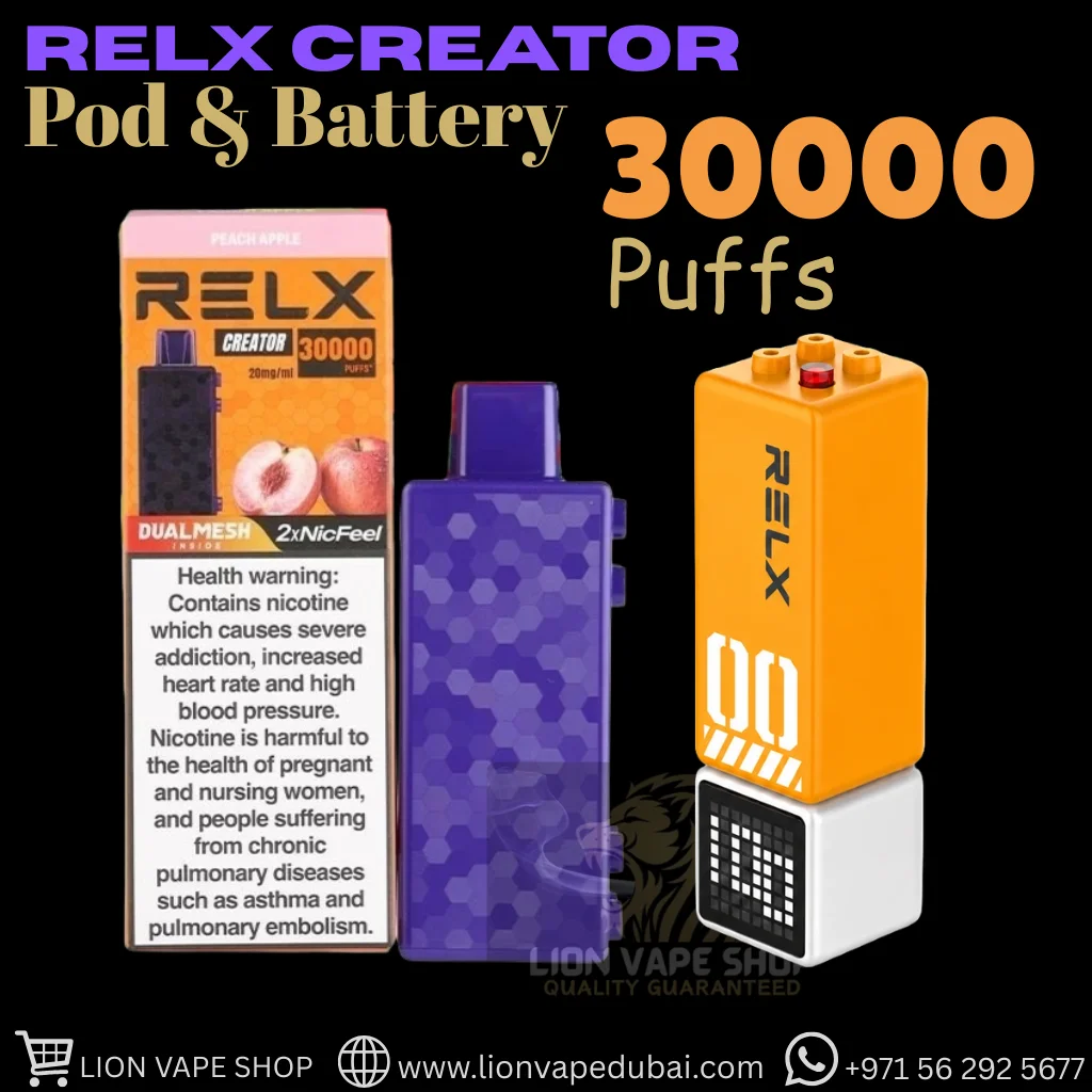 Buy RELX Creator Pods 30000 Puffs Replacement Pod in Dubai & UAE