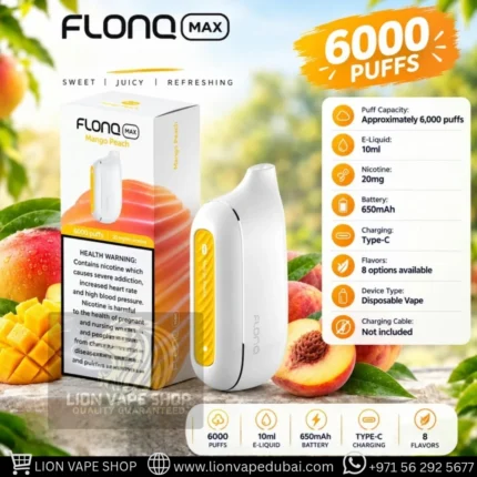 FLONQ Max 6000 Puffs 20mg Disposable Vape in Dubai & UAE