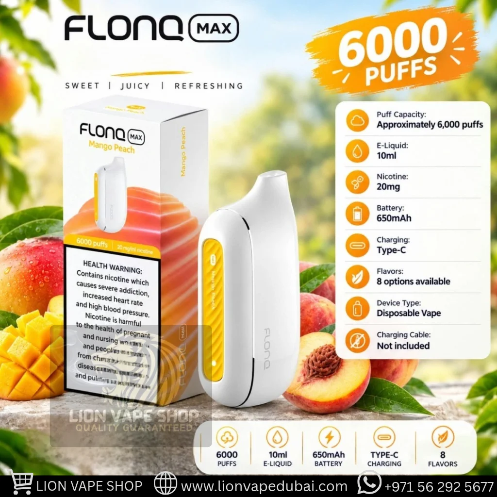 FLONQ Max 6000 Puffs 20mg Disposable Vape in Dubai & UAE