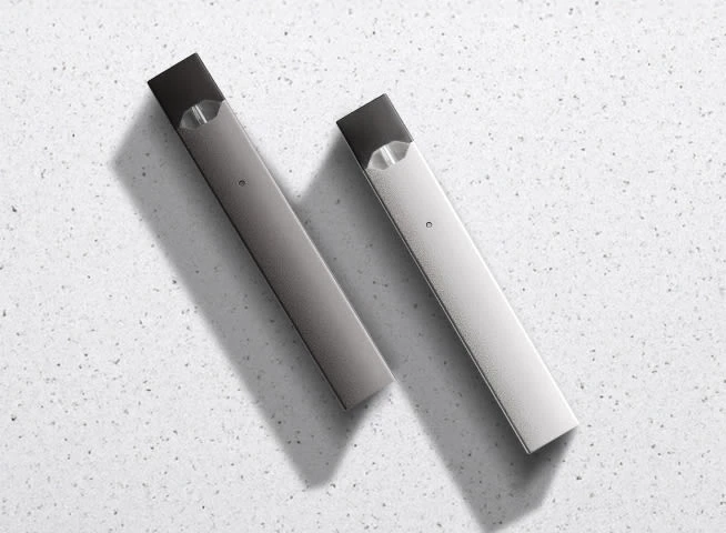 Showing JUUL Device with a Textured Surface
